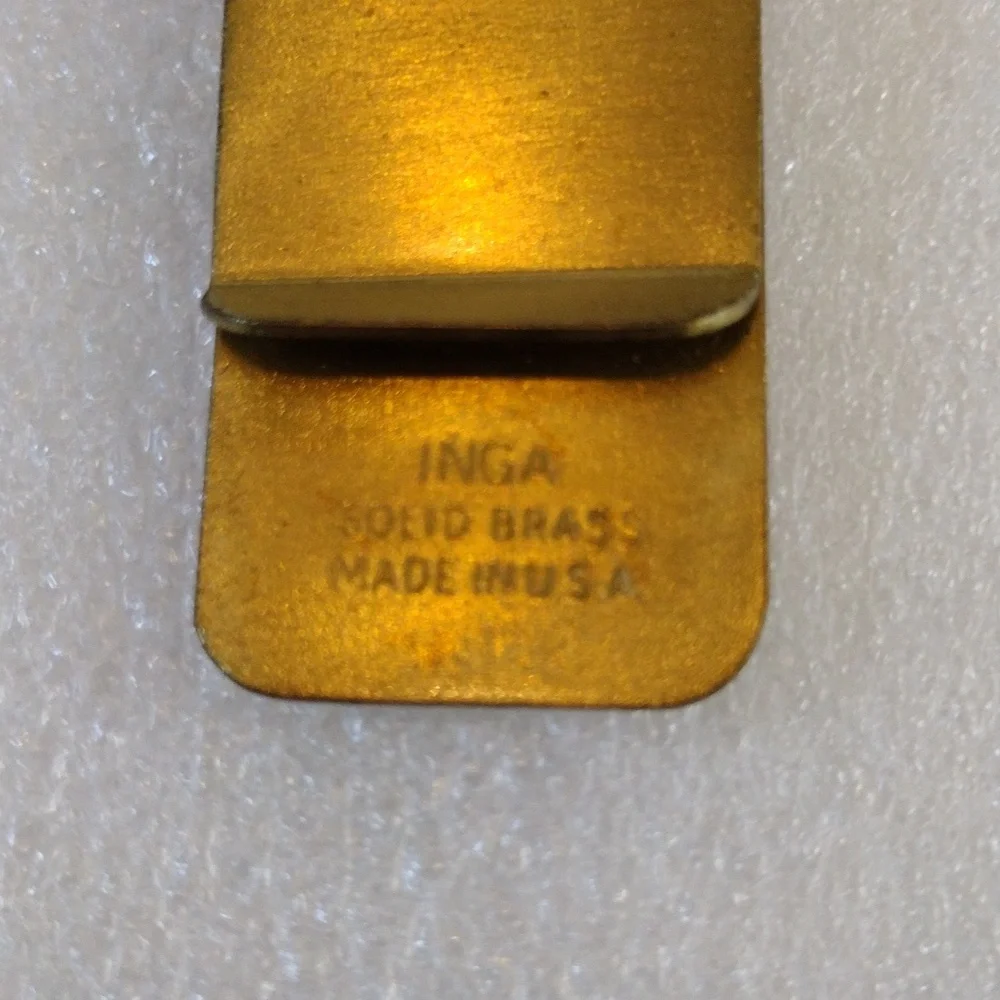 Vintage solid brass train en